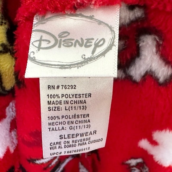 Disney Mickey plush sleep pants, size L NWOT - Picture 4 of 6